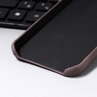 Чехол LuazON для iPhone 12/12 Pro, с отсеком под карты, кожзам, коричневый - Фото 5