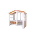 Детская кровать-чердак «Астра домик», без ящика, цвет белый / оранжевый - Фото 2