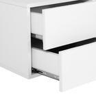 Тумба прикроватная подвесная «Элтон» №2, 400×320×360 мм, цвет белый/белый глянец МДФ - Фото 3