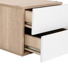 Тумба прикроватная Элтон №2 подвесная, 400х320х360, Дуб сонома/МДФ Белый глянец - Фото 3