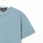 Футболка женская MIST basic, L-XL, серо-голубой - фото 42986812