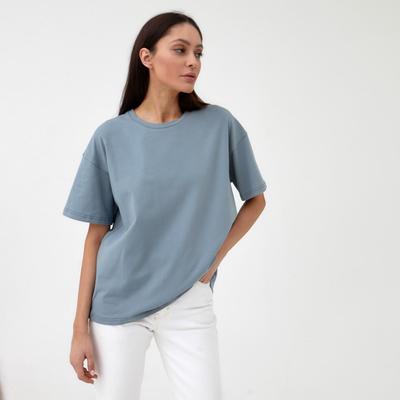 Футболка женская MIST basic, L-XL, серо-голубой