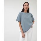 Футболка женская MIST basic, L-XL, серо-голубой - фото 42986806