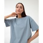 Футболка женская MIST basic, L-XL, серо-голубой - фото 42986807