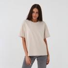 Футболка женская MIST basic, L-XL, бежевый - фото 322437066