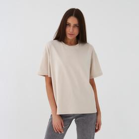 Футболка женская MIST basic, L-XL, бежевый