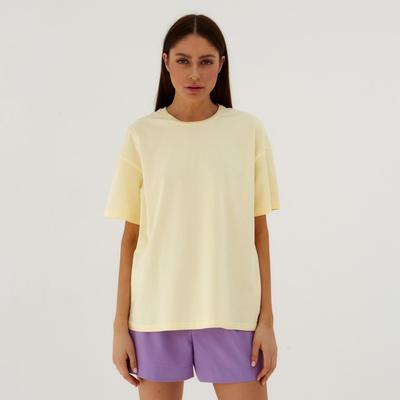 Футболка женская MIST basic, размер 48-50, жёлтая