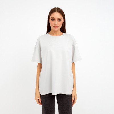 Футболка женская MIST basic, размер 44-46, светло-серая