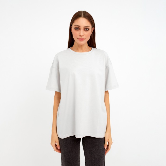 Футболка женская MIST basic, L-XL, серый - Фото 1