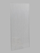 Сетка торговая 100×200 см, окантовка 6 мм, пруток - 4 мм, цвет хром (порошковое покрытие) - Фото 3
