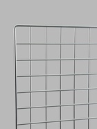 Сетка торговая 100×200 см, окантовка 6 мм, пруток - 4 мм, цвет хром - Фото 2