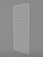 Сетка торговая 40×150 см, окантовка 6 мм, пруток - 4 мм, белая, (порошковое покрытие) - Фото 4