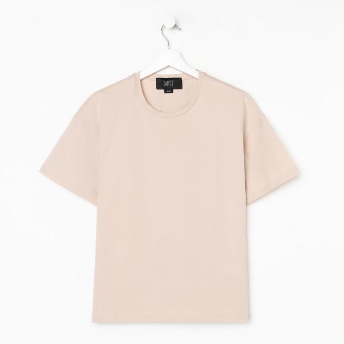 Футболка женская MIST basic, размер 42-44 (S-M), бежевая