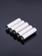 Замок-концевик магнитный, 5 шт. L=20 мм, внутренний d=6 мм, цвет серебро - Фото 2