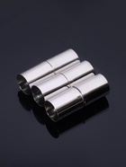 Замок-концевик магнитный, L=20 мм, вн.d=7 мм, (набор 3 шт.), цвет серебро - Фото 6