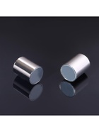 Замок-концевик магнитный, L=20 мм, вн.d=8 мм, (набор 3 шт.), цвет серебро - Фото 2