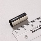 Замок-концевик магнитный, L=20 мм, вн.d=8 мм, (набор 3 шт.), цвет серебро - Фото 3