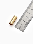 Замок-концевик магнитный, 3 шт. L=20 мм, внутренний d=8 мм, цвет золото - Фото 2