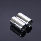 Замок-концевик магнитный, L=20 мм, d (внутренний)=9 мм, (набор 2 шт.), цвет серебро - Фото 3