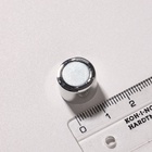 Замок-концевик магнитный, L=20 мм, d (внутренний)=12 мм, (набор 2 шт.), цвет серебро - Фото 4