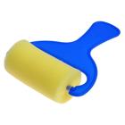Валик для краски, поролон, фигурный, пластиковая ручка, в пакете - Фото 2