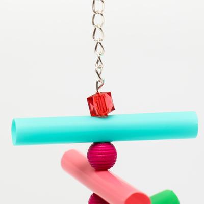 Игрушка для птиц «Ступеньки», цвет МИКС