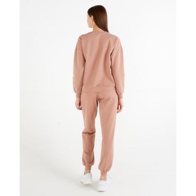 Костюм женский (свитшот, брюки) MINAKU: Casual Collection, размер 44, цвет песочный