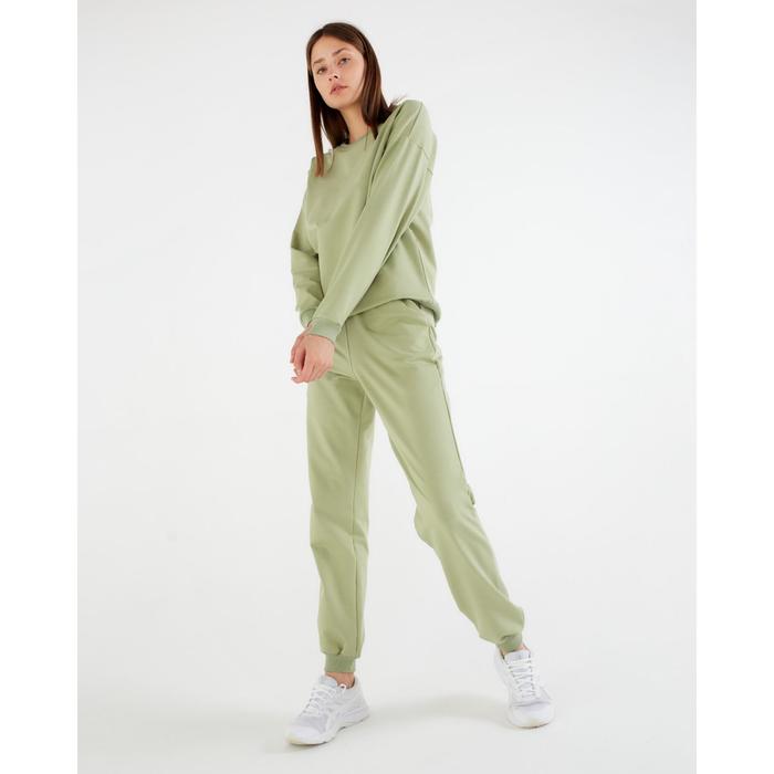 Костюм женский (свитшот, брюки) MINAKU: Casual Collection цвет фисташковый, размер 44 49849
