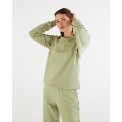 Костюм женский (свитшот, брюки) MINAKU: Casual Collection, размер 50, фисташковый