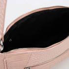 Сумка-багет, отдел на молнии, наружный карман, 2 ремня, цвет розовый - Фото 3