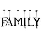 Светильник подвесной "FAMILY" 6х40Вт E27 черный - фото 9259851