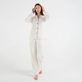 Пижама женская MINAKU: Light touch цвет белый, р-р 44