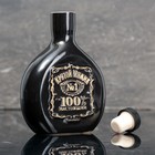 Графин - штоф керамический «Джек», 175 мл, цвет чёрный - фото 4325080