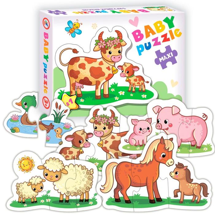 Пазл Baby puzzle «Мамы и малыши-2» - Фото 1