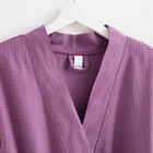 Халат вафельный женский удлинённый Экономь и Я размер 42-44, цвет лаванда, 100% хлопок, 200 г/м² - Фото 7