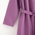 Халат вафельный женский удлинённый Экономь и Я размер 42-44, цвет лаванда, 100% хлопок, 200 г/м² - Фото 8