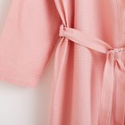 Халат вафельный женский удлинённый Экономь и Я размер 50-52, цвет пудра, 100% хлопок, 200 г/м² - Фото 8