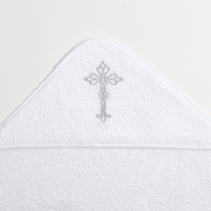 Полотенце крестильное с вышивкой 100% хлопок, 75 х 75 см - фото 1908693696