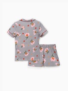 Пижама женская (рубашка, шорты) KAFTAN «Цветы», размер 40-42 - фото 65323165