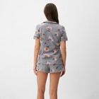 Пижама женская (рубашка и шорты) KAFTAN «Цветы» р. 52-54 - Фото 5