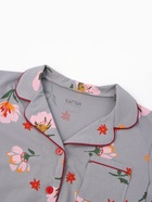Пижама женская (рубашка, шорты) KAFTAN «Цветы», размер 52-54 5197596