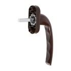 Ручка оконная алюм., 35 мм, коричневая - фото 24532716