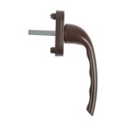 Ручка оконная алюм., 35 мм, коричневая - фото 24532717