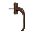 Ручка оконная алюм., 35 мм, коричневая - фото 24532720