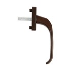 Ручка оконная алюм., 35 мм, коричневая - фото 24532722