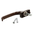 Ручка оконная алюм., 35 мм, коричневая - фото 24532723