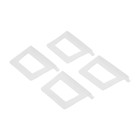 Ручка ПВХ, большая, под шнур, прозрачная 6923772