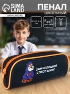 Пенал школьный, текстиль, 8×21×4 см«Тигр» - Фото 1