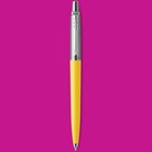 Ручка шариковая Parker Jotter Color М, корпус пластиковый, жёлтый, синие чернила, блистер - Фото 6
