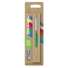 Ручка шариковая Parker Jotter Color М, корпус пластиковый, зелёный, синие чернила, блистер - Фото 3